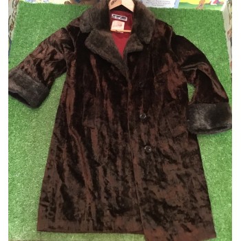 Brown Knee Length Fur Jacket ADULT HIRE